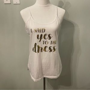 I said yes to the dress tank top size medium